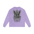 Psalm 91: Acid Wash Oversize Long Sleeve T-Shirt