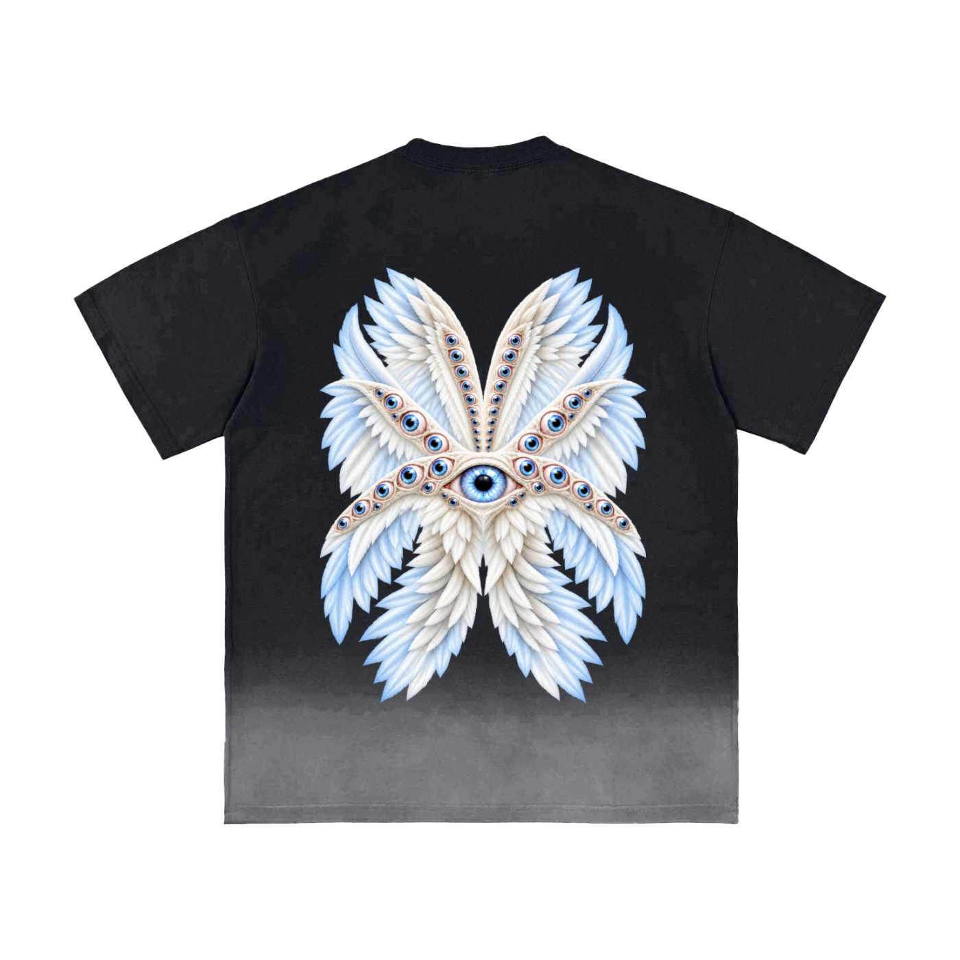 Sunfade Vintage Washed Blue Seraphim T-Shirt