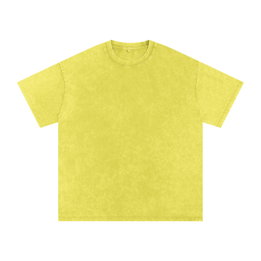 Snow Washed Train your spirit Oversized Cotton T-Shirt