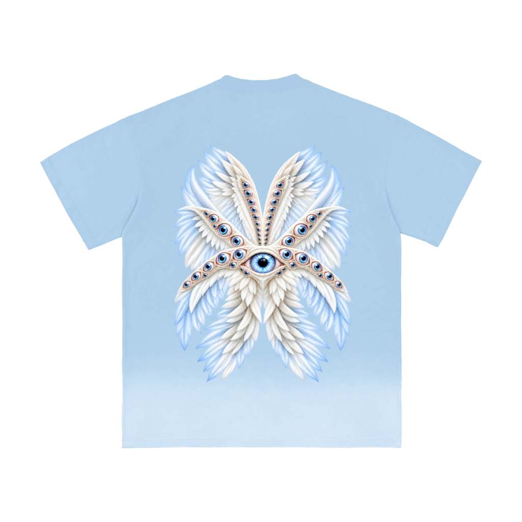 Sunfade Vintage Washed Blue Seraphim T-Shirt