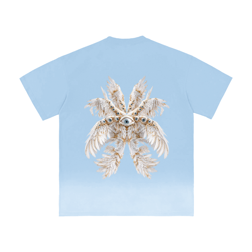Sunfade Vintage Washed Blue Seraphim T-Shirt
