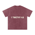 Snow Washed Train your spirit Oversized Cotton T-Shirt