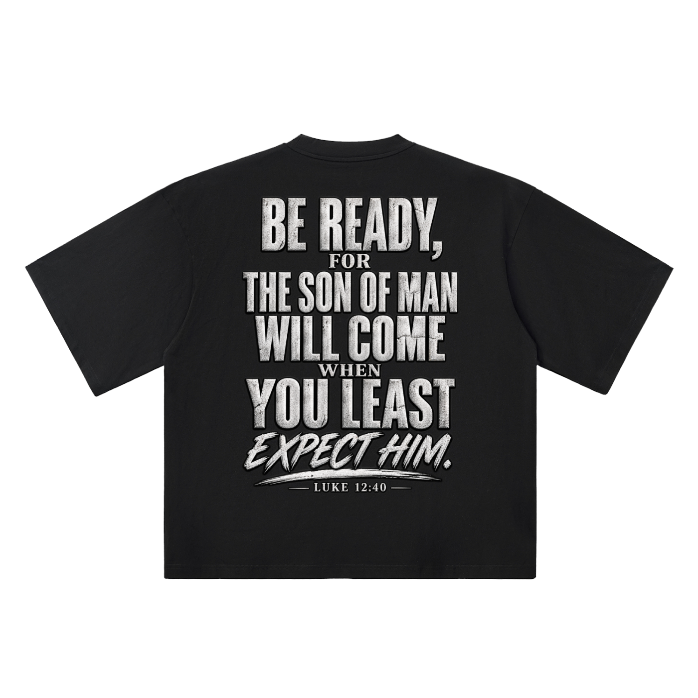 Oversized Luke 14:20 Shoulder T-Shirt