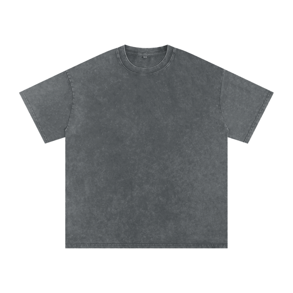 Snow Washed Train your spirit Oversized Cotton T-Shirt