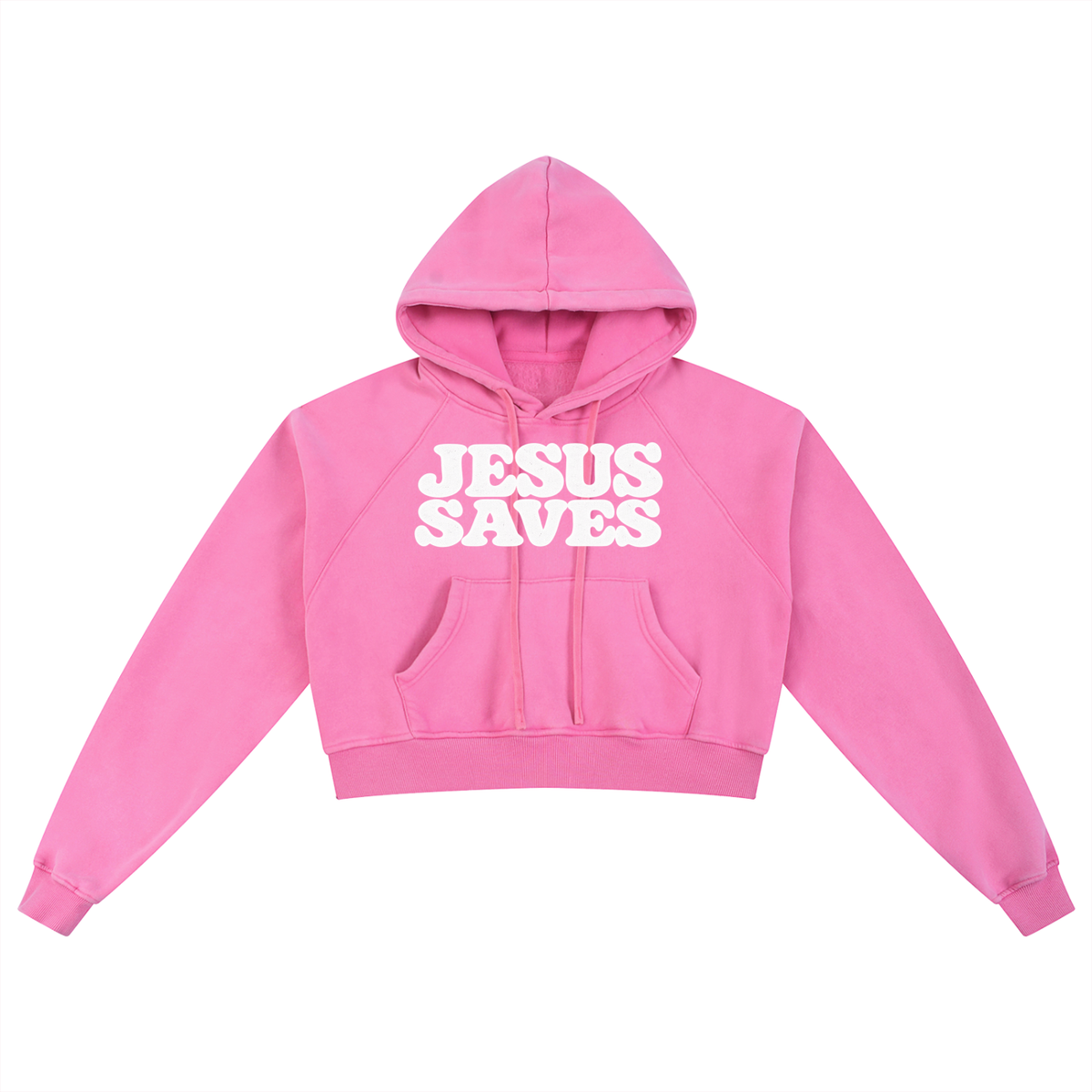 Present With the Lord — Snow Washed Cropped Hoodie