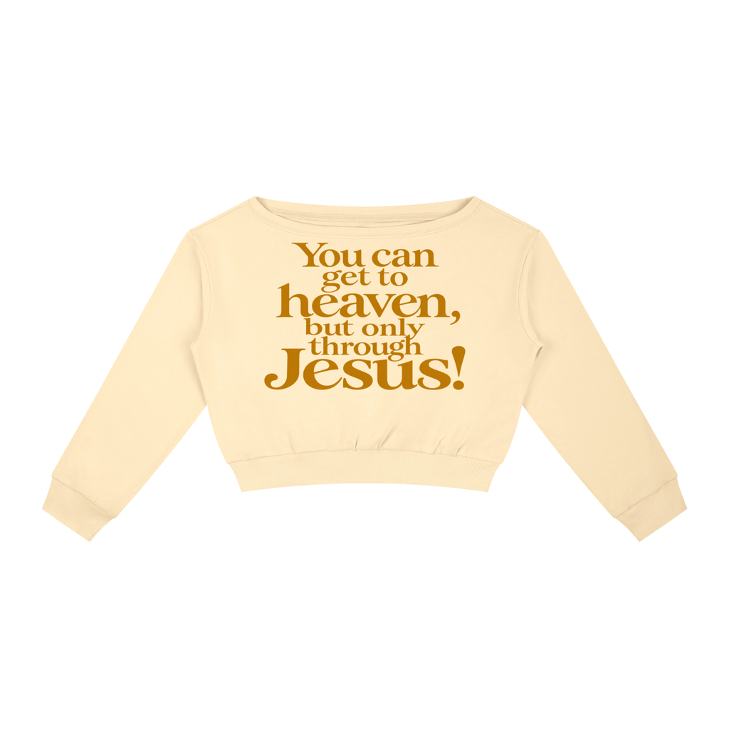Women's Off-Shoulder Only way to heaven Sweatshirt