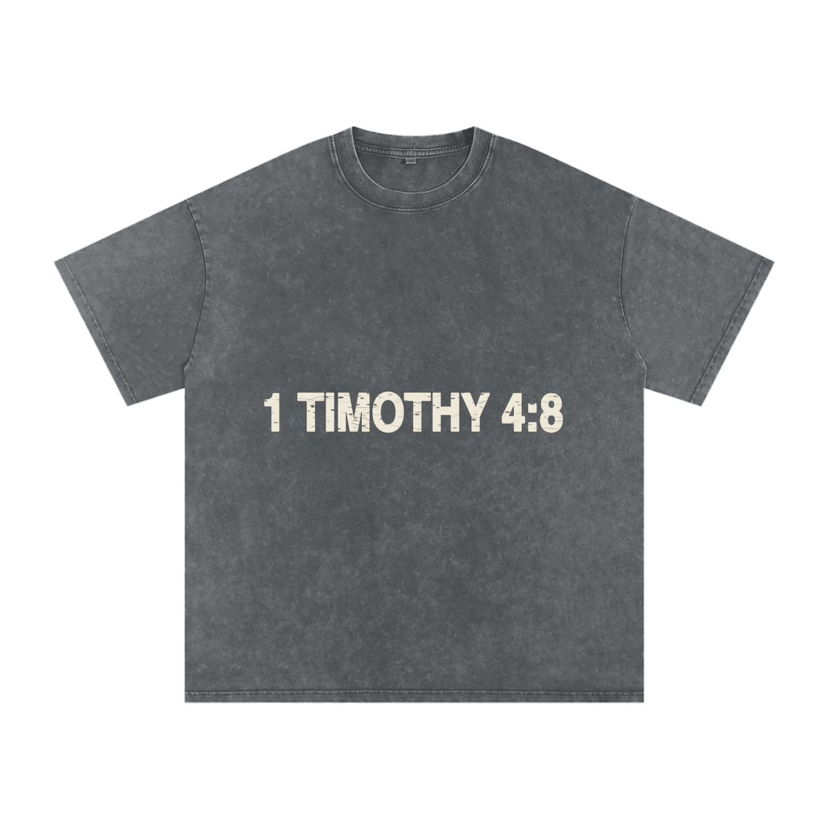 Snow Washed Train your spirit Oversized Cotton T-Shirt